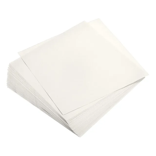 Sourcing Map Papier Origami Blanc Crème 15x15cm Lot 100
