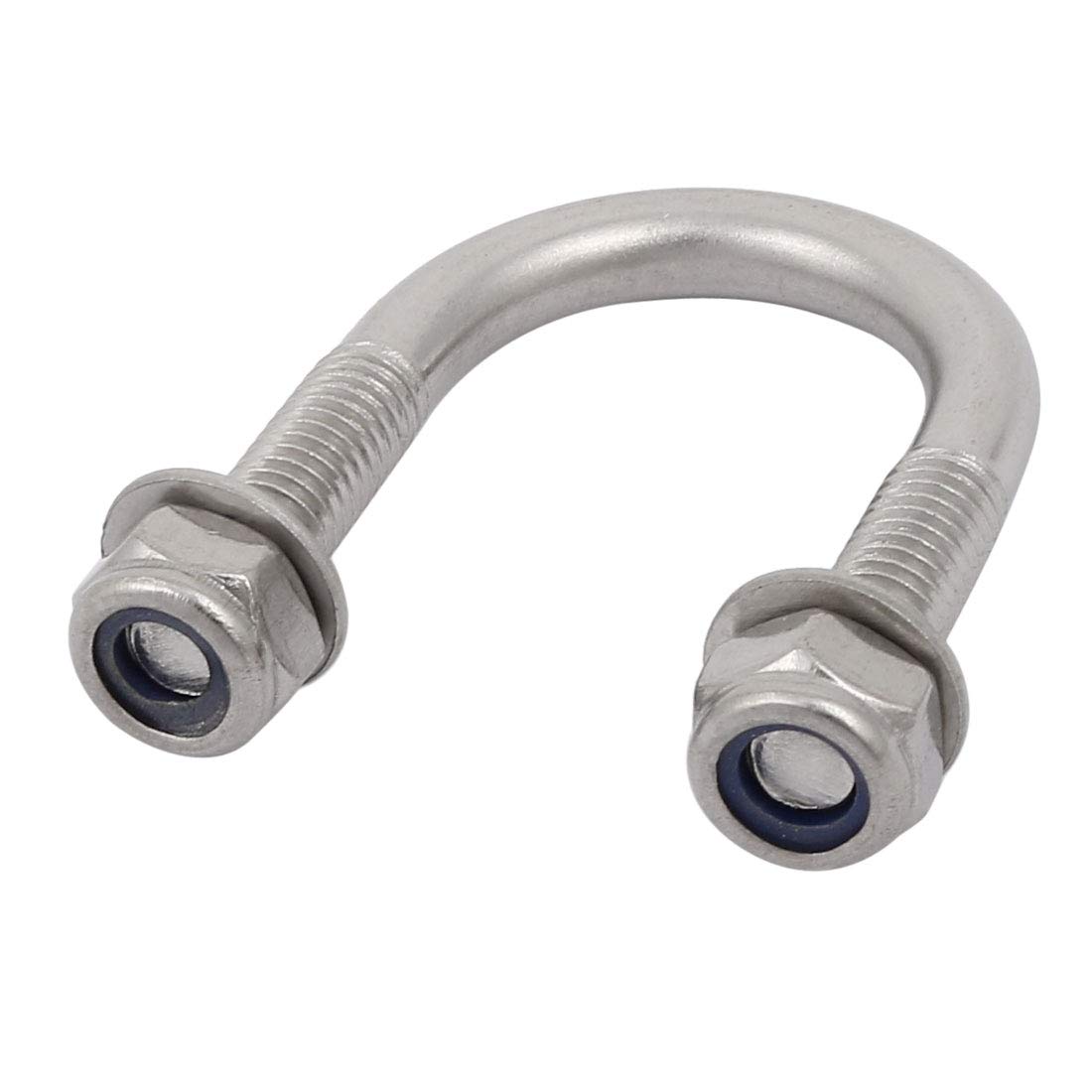 sourcing map Boulon en U M6 Inox 20mm Tuyau x4
