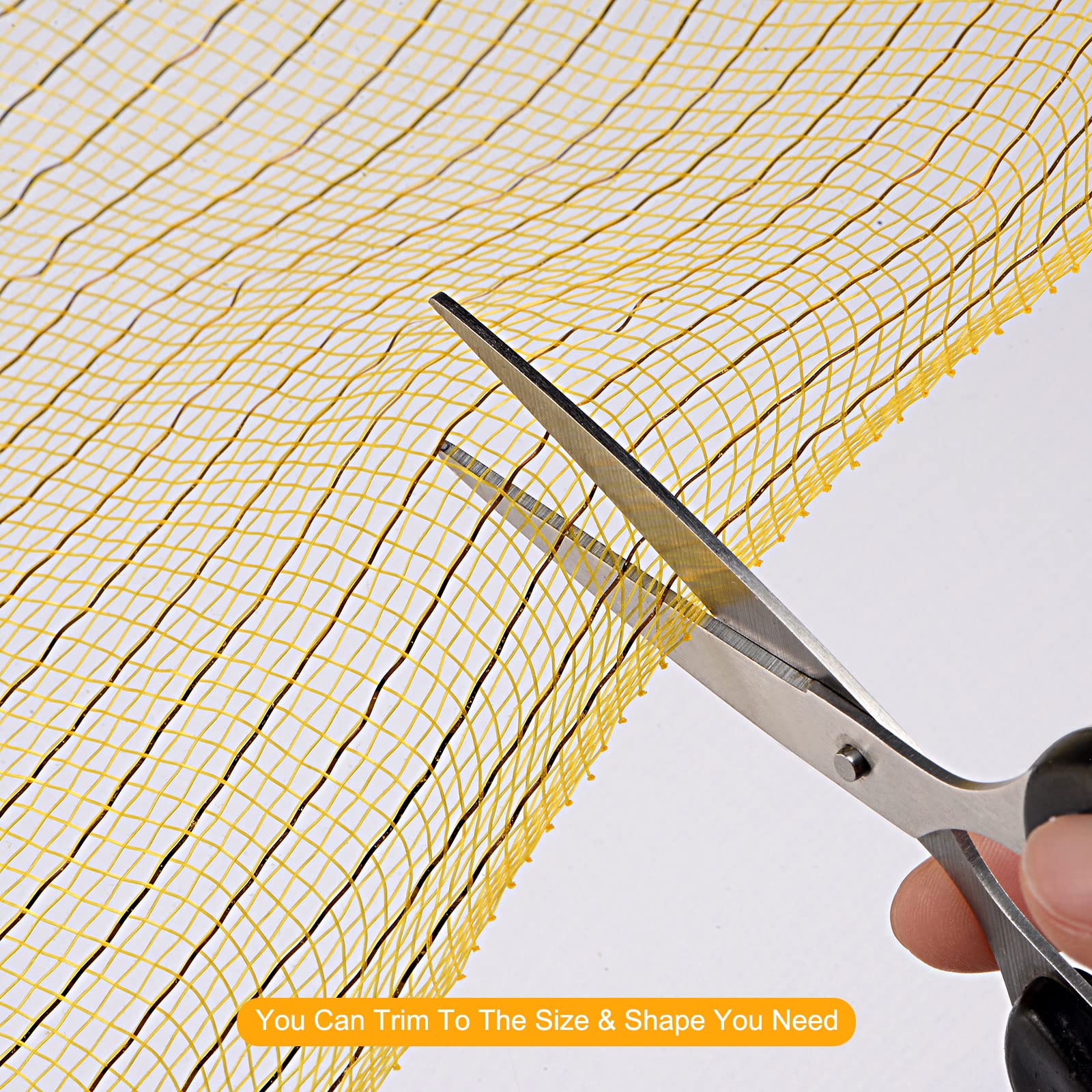 sourcingmap Home & Garden ruban maille jute or 1 rouleau imperméable