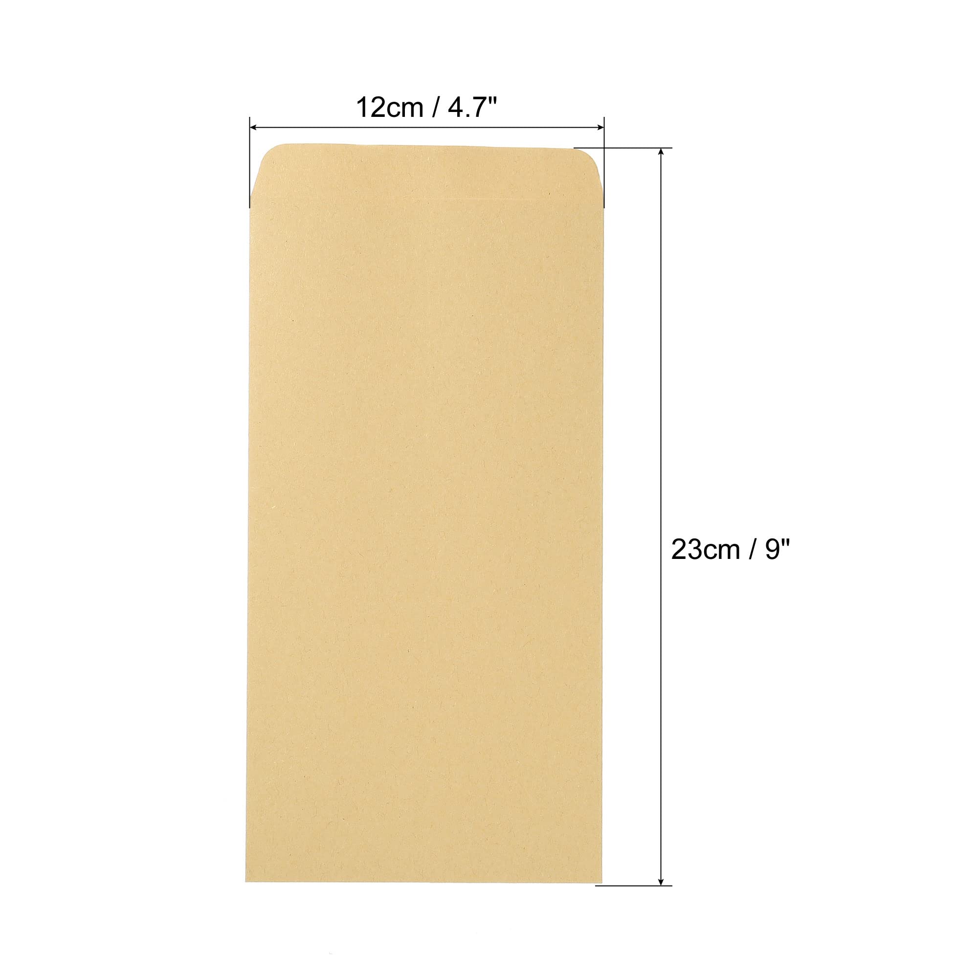 sourcing map #6 enveloppes jaunes 25 pièces autoadhésives 23x12 cm
