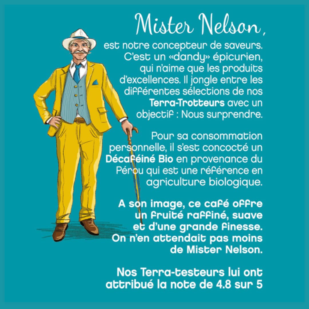 Terramoka Mister Nelson Capsule Café Déca Bio x300