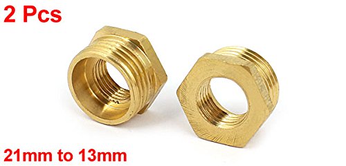 sourcingmap Raccord laiton 1/2 BSP x 1/4 BSP lot 2