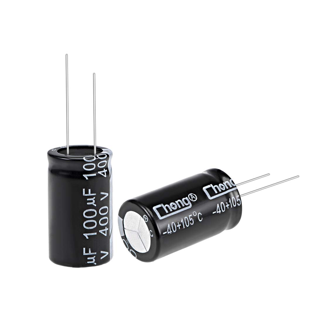 sourcing map condensateur électrolytique 100uF 400V 5 pcs 105°C