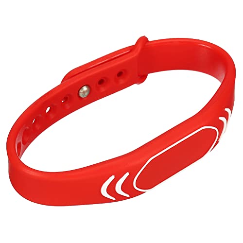 sourcing map TK4100 bracelet RFID rouge 1 pièce 125KHz