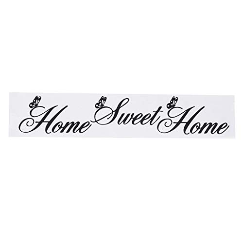 sourcing map sweet domicile sticker mural PVC 60x13 cm