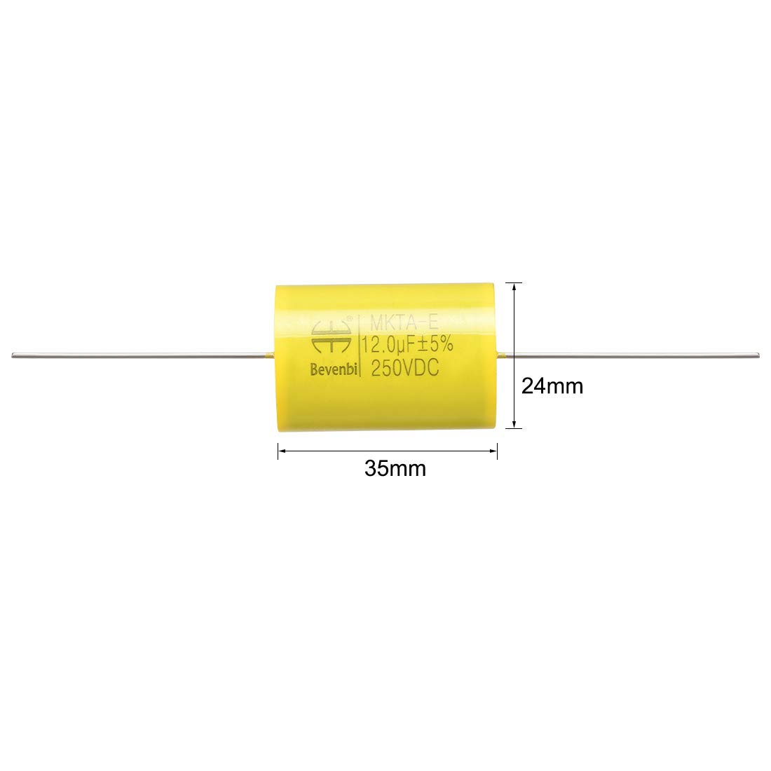 Sourcing Map Condensateur film polyester axial 12.0uF lot 2