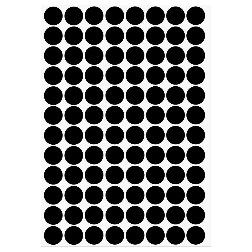 Sourcing Map Home & Garden cache vis noir 15mm 96pcs PVC