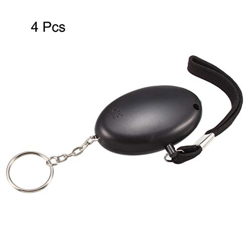 Sourcing Map Electronics alarme personnelle 130dB noir 4 pcs