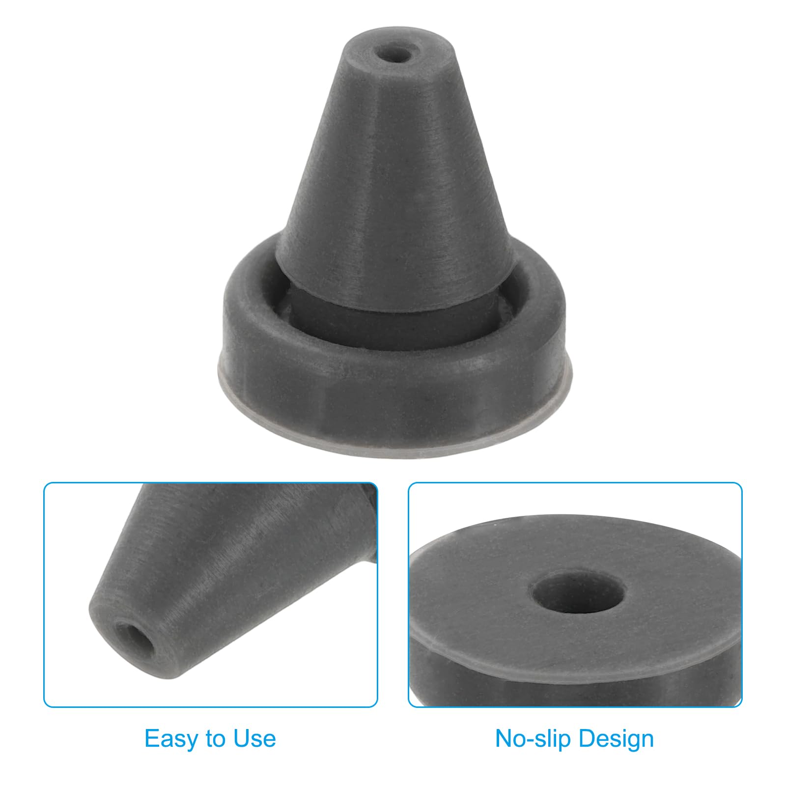 SOURCINGMAP Embouts Silicone Pommeau Douche Gris Foncé x5 12mm