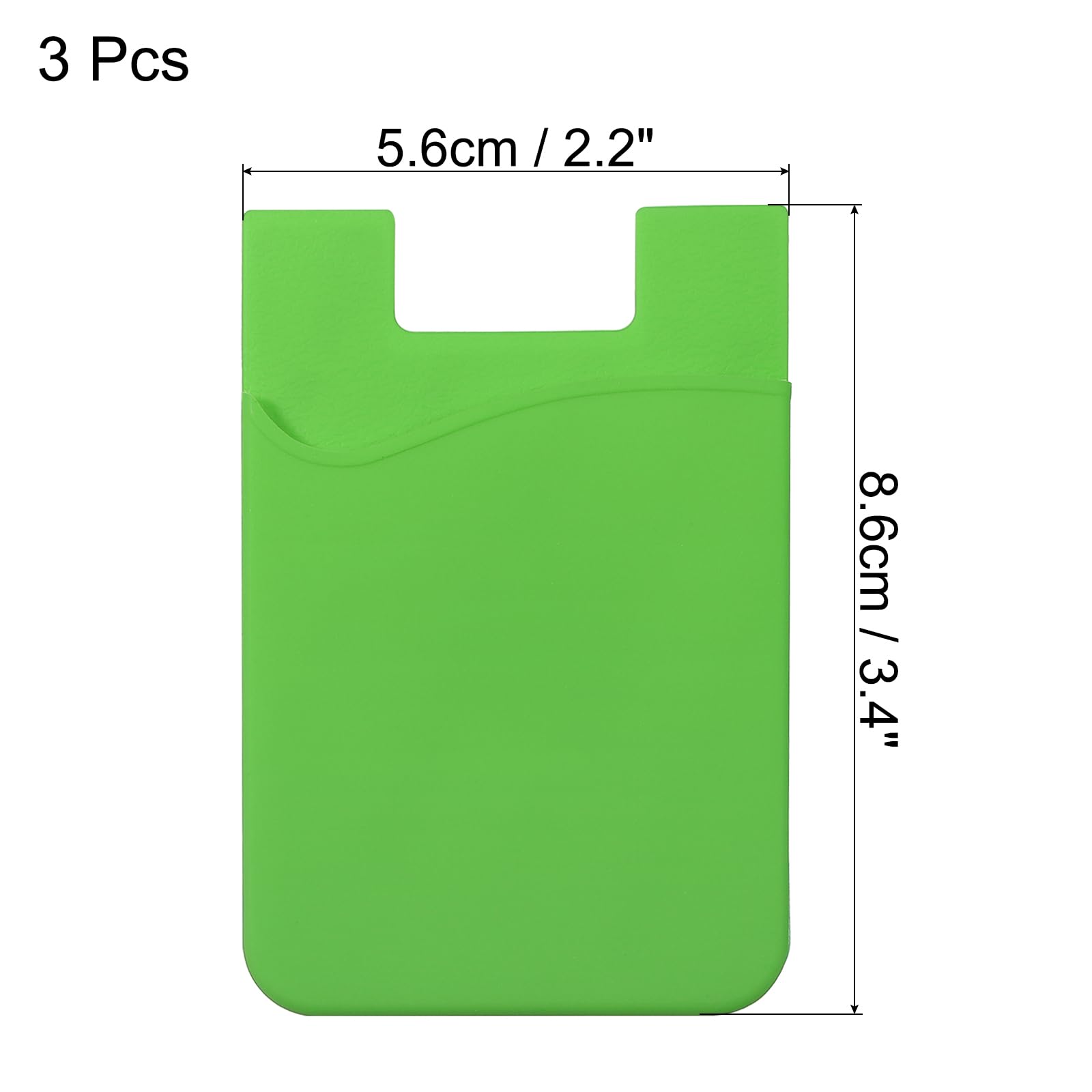 sourcing map Electronics porte-cartes adhésif vert lot 3 silicone