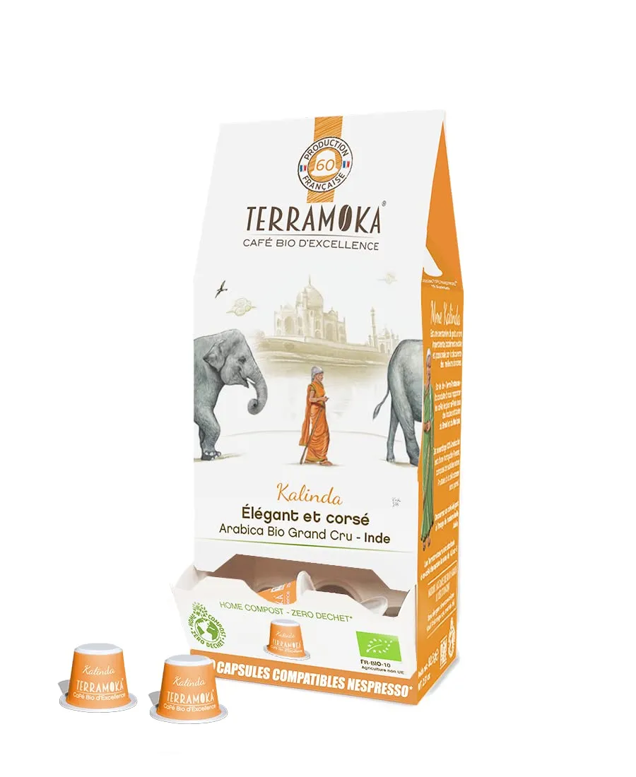 Terramoka Miss Kalinda 60 capsules café bio arabica corsé