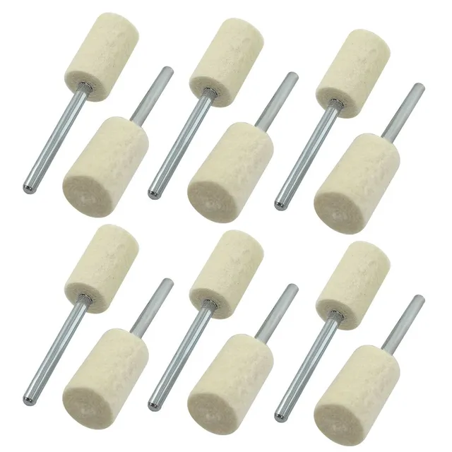 SOURCINGMAP bob feutre cylindrique 10 mm lot 12 polissage