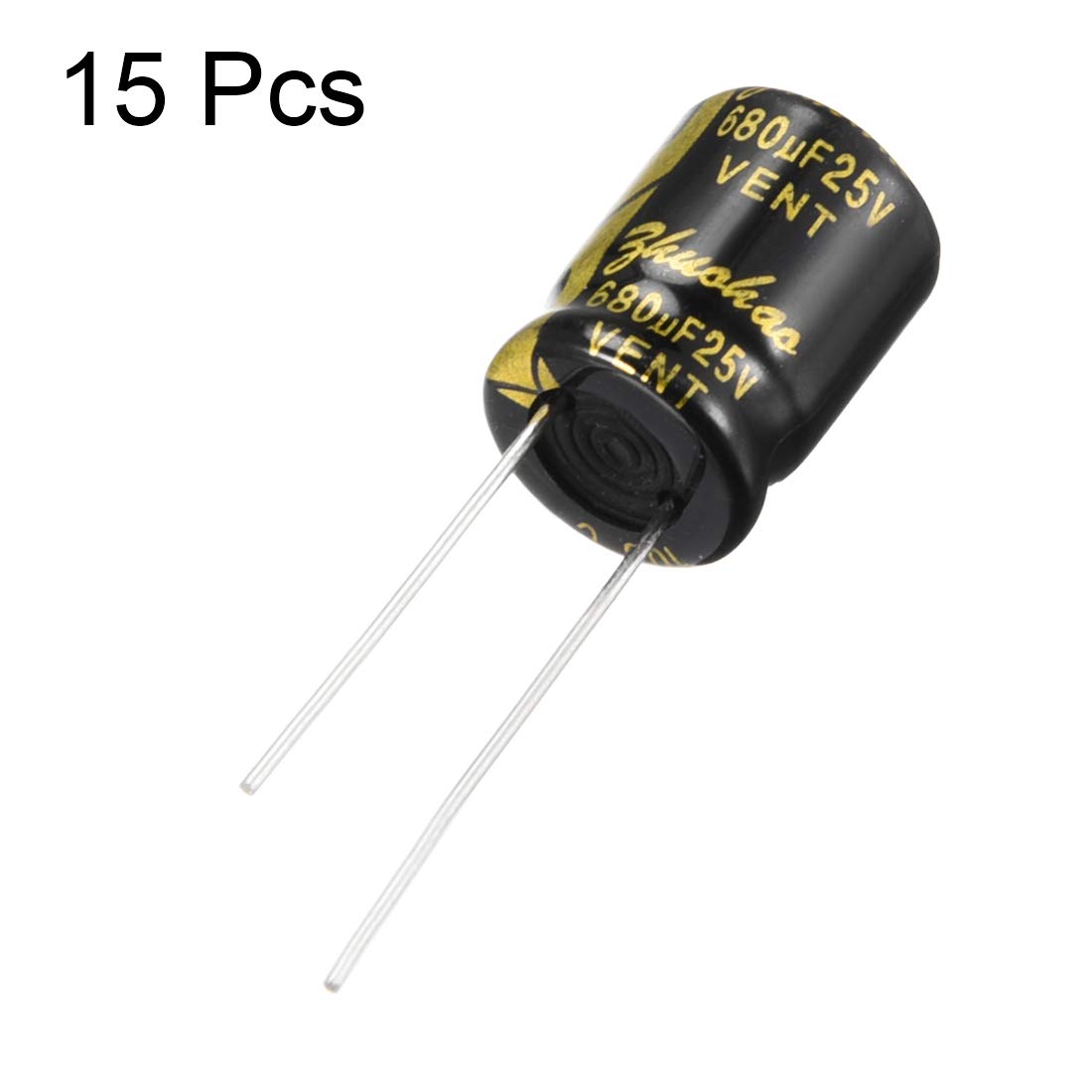 Sourcing Map Condensateur alu 680uF 25V 10x13mm lot 15