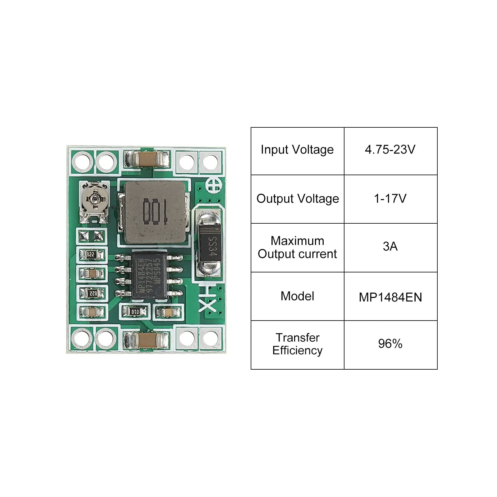 sourcing map MP1484EN convertisseur buck 3A vert lot 4