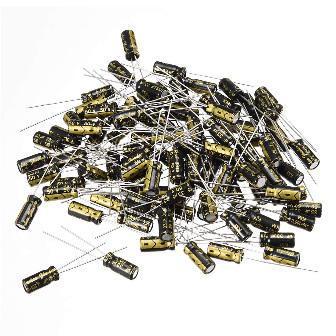 Sourcingmap 33uF 50V condensateur électrolytique 5x11mm lot 100