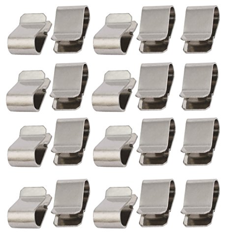 Sourcing Map Home Clip U Ressort Inox 21,4x12mm 20pcs
