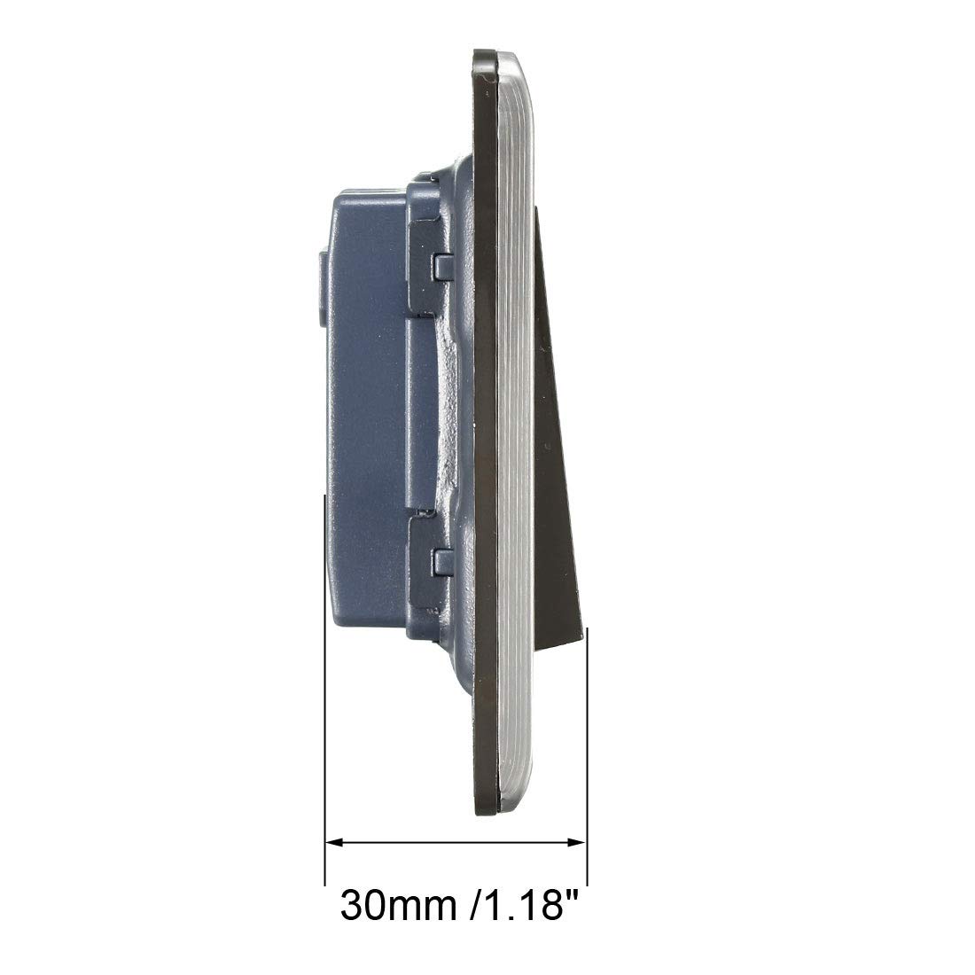 Sourcingmap Electronics bouton sonnette argenté 86x86mm 16A