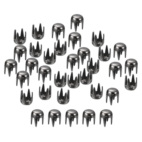 sourcing map Home & Garden clous dôme métal 3mm noir lot 100 laiton