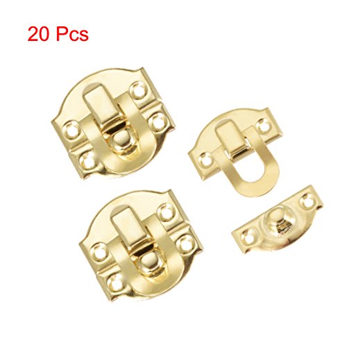 Sourcingmap loquet boîte doré 21 mm lot 20