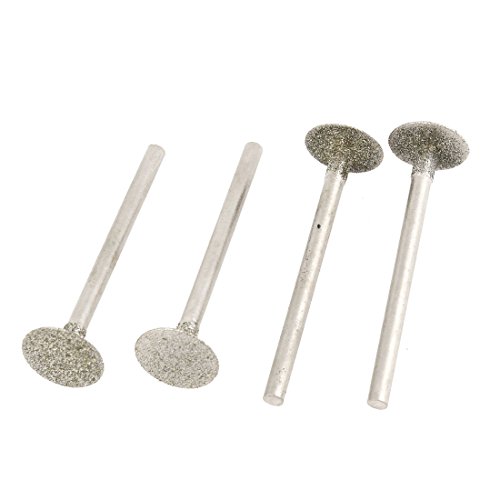 Sourcingmap lot 4 fraises diamant tête T 3x12 mm