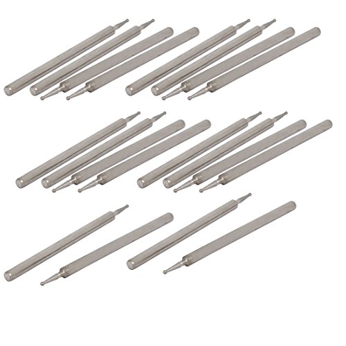 Sourcing Map Fraise Diamant Boule 0,8 mm Tige 2,35 mm 20 Pcs