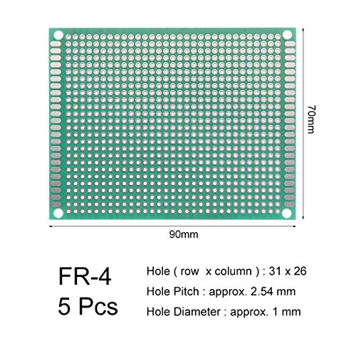 SOURCINGMAP carte prototypage PCB 7x9cm x5 FR4 1,6mm