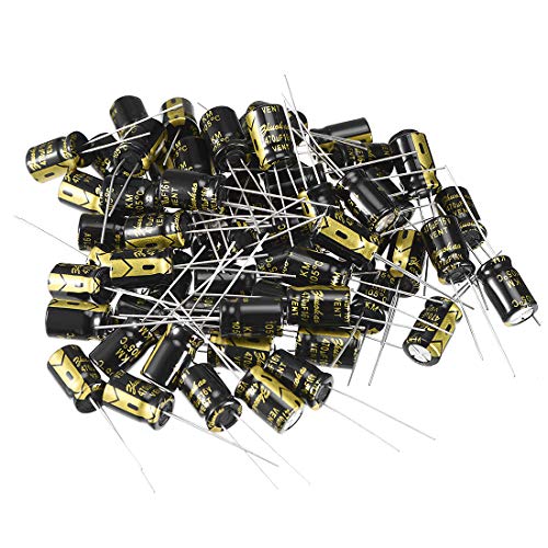 sourcing map 470uF 16V condensateur électrolytique 60pc 8x12mm