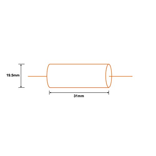 sourcing map 8.2uF 100V condensateur film axial jaune