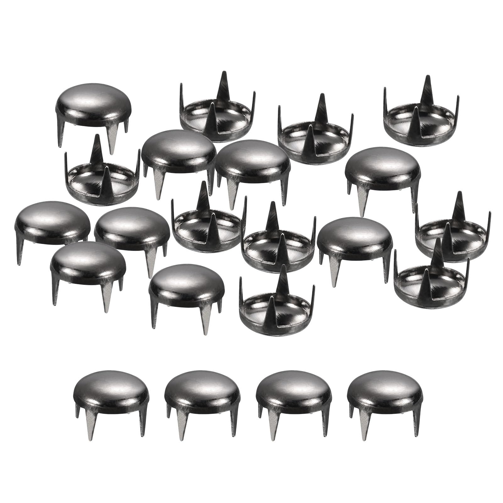 sourcing map Home & Garden clous dôme métal 9mm noir lot 200 laiton