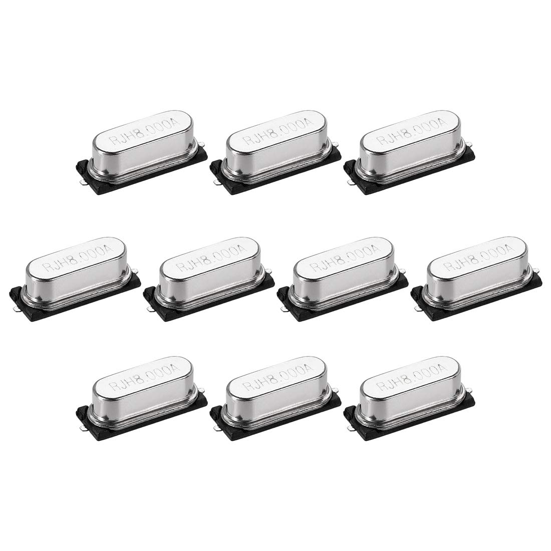 sourcing map 49SMD oscillateur quartz 8MHz 10 pièces CMS