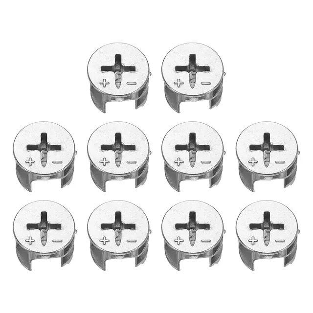 sourcingmap Industrial Ecrou Came Meuble 15x12mm Lot 10