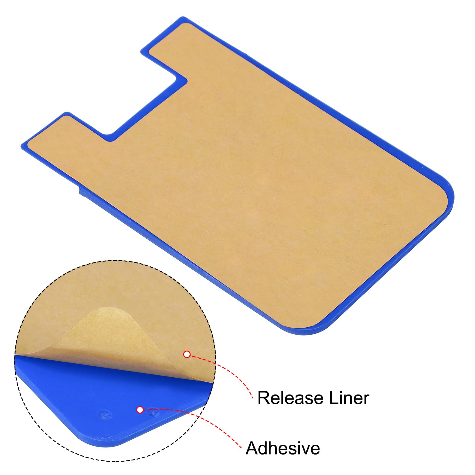 sourcing map Electronics porte-cartes adhésif bleu foncé lot 3 silicone