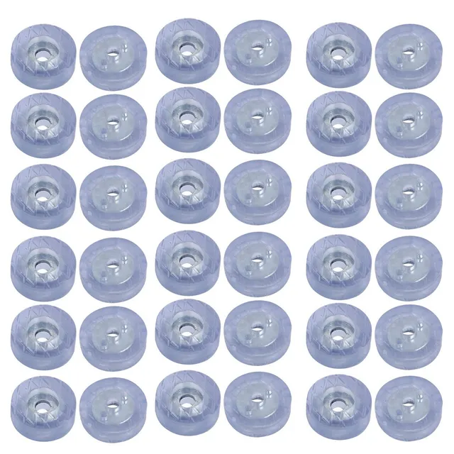 Sourcingmap Home & Garden patin caoutchouc 18x7mm 36pcs transparent
