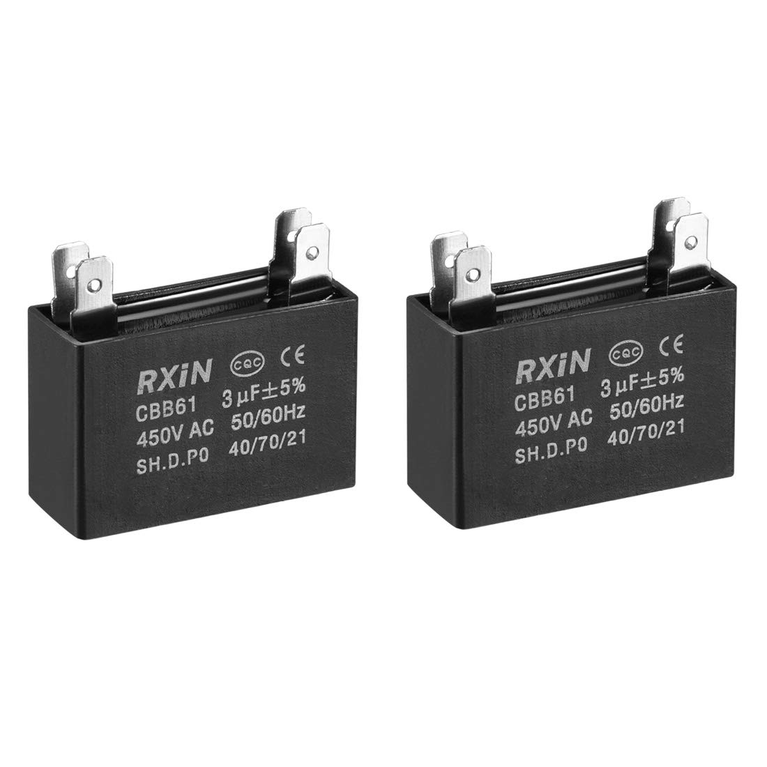 sourcing map CBB61 3µF condensateur 450V AC lot 2 moteur
