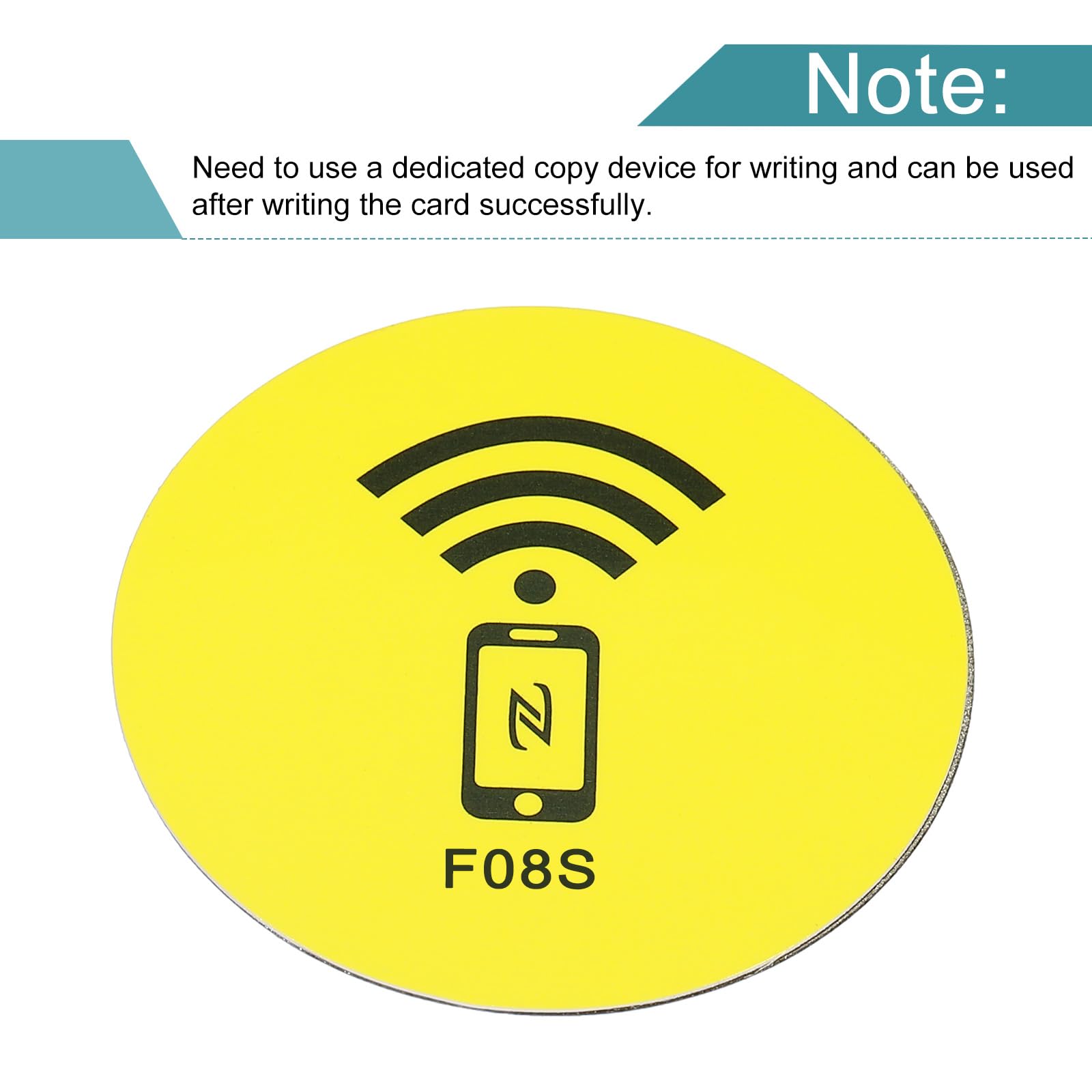 sourcing map M1 etiquette NFC 13,56 MHz jaune x4 adhesive