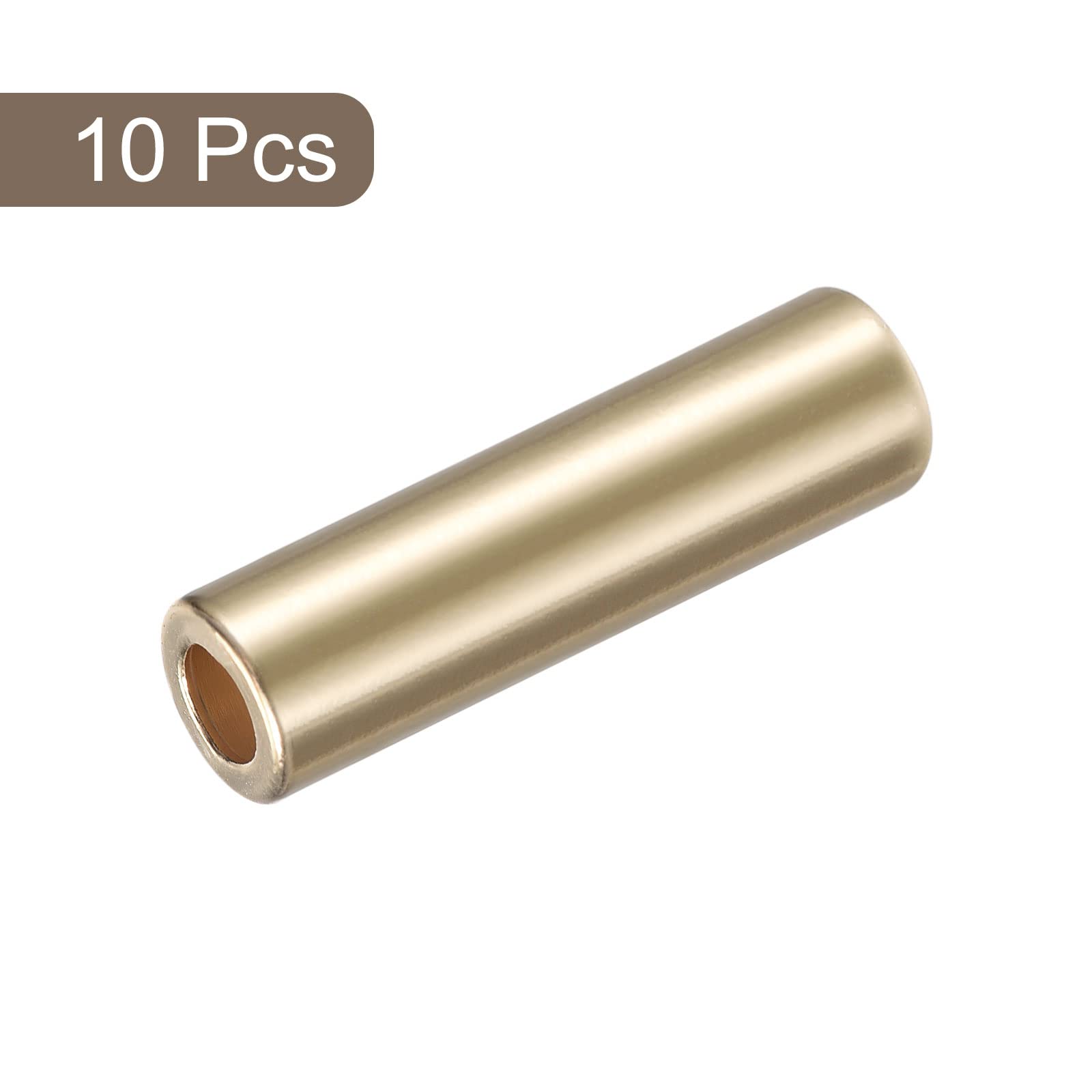 sourcing map embout lacet cordon alliage doré 25mm lot de 10