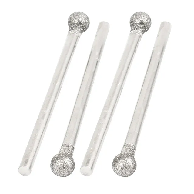 sourcing map fraise diamant sphérique 4mm tige 2.35mm lot 4