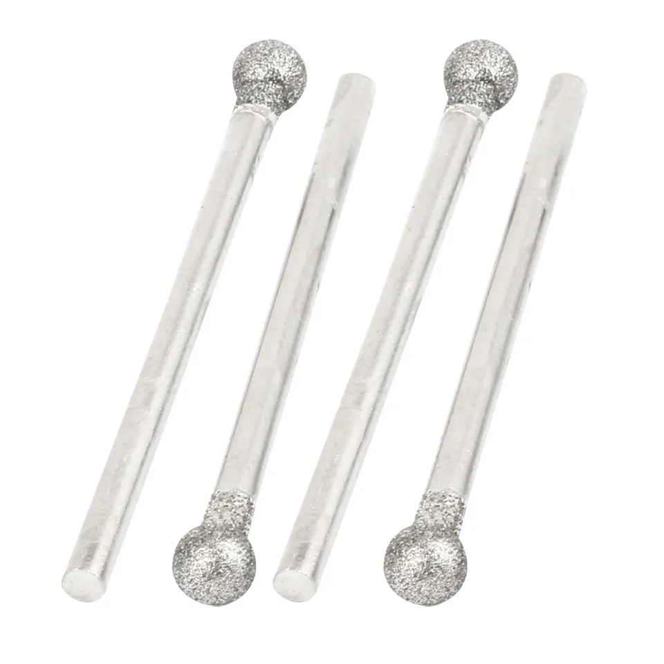 sourcing map fraise diamant sphérique 4mm tige 2.35mm lot 4