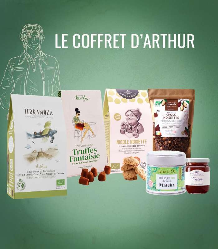 Terramoka Le jeune Arthur coffret gourmand café cadeau