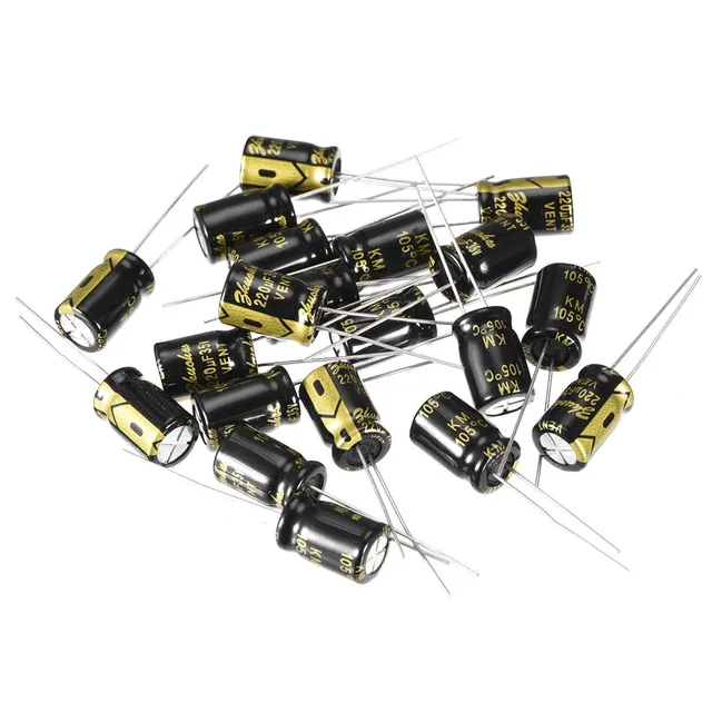 sourcing map 220uF 35V condensateur électrolytique 8x12mm lot 20