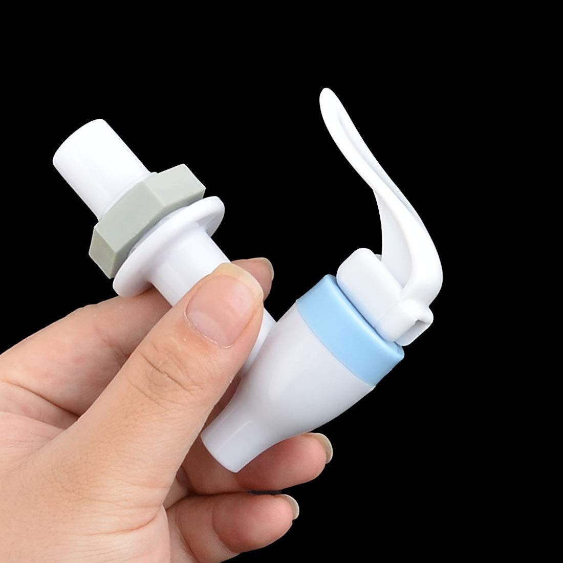 SOURCINGMAP Industrial robinet distributeur eau plastique blanc bleu 2pcs
