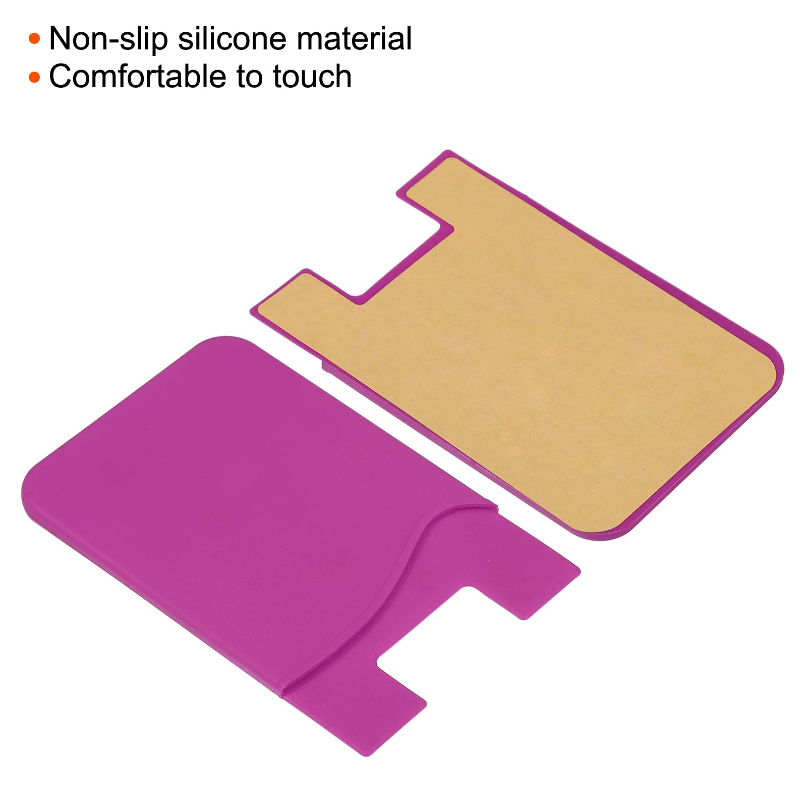 Sourcing Map Electronics porte-carte téléphone silicone rose lot 6