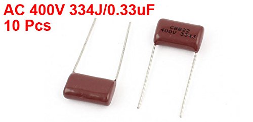 sourcingmap CBB22 Condensateur Film 0.33uF 400V Lot 10