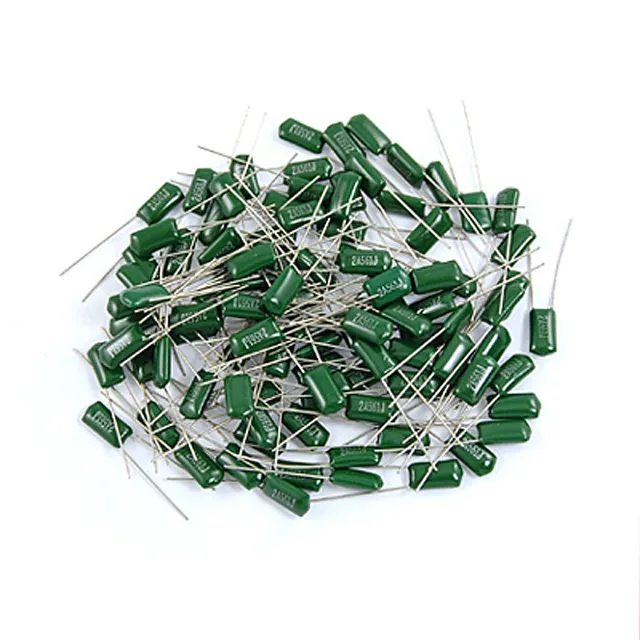 sourcingmap 2A222J condensateur film polyester 2200pF 100V lot 100