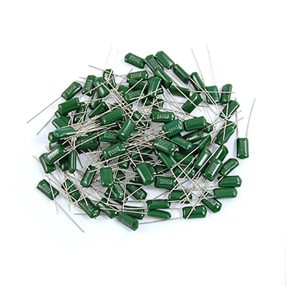 sourcingmap 2A222J condensateur film polyester 2200pF 100V lot 100