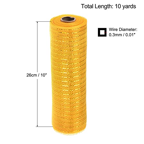 sourcingmap Home & Garden ruban maille jute or 1 rouleau imperméable