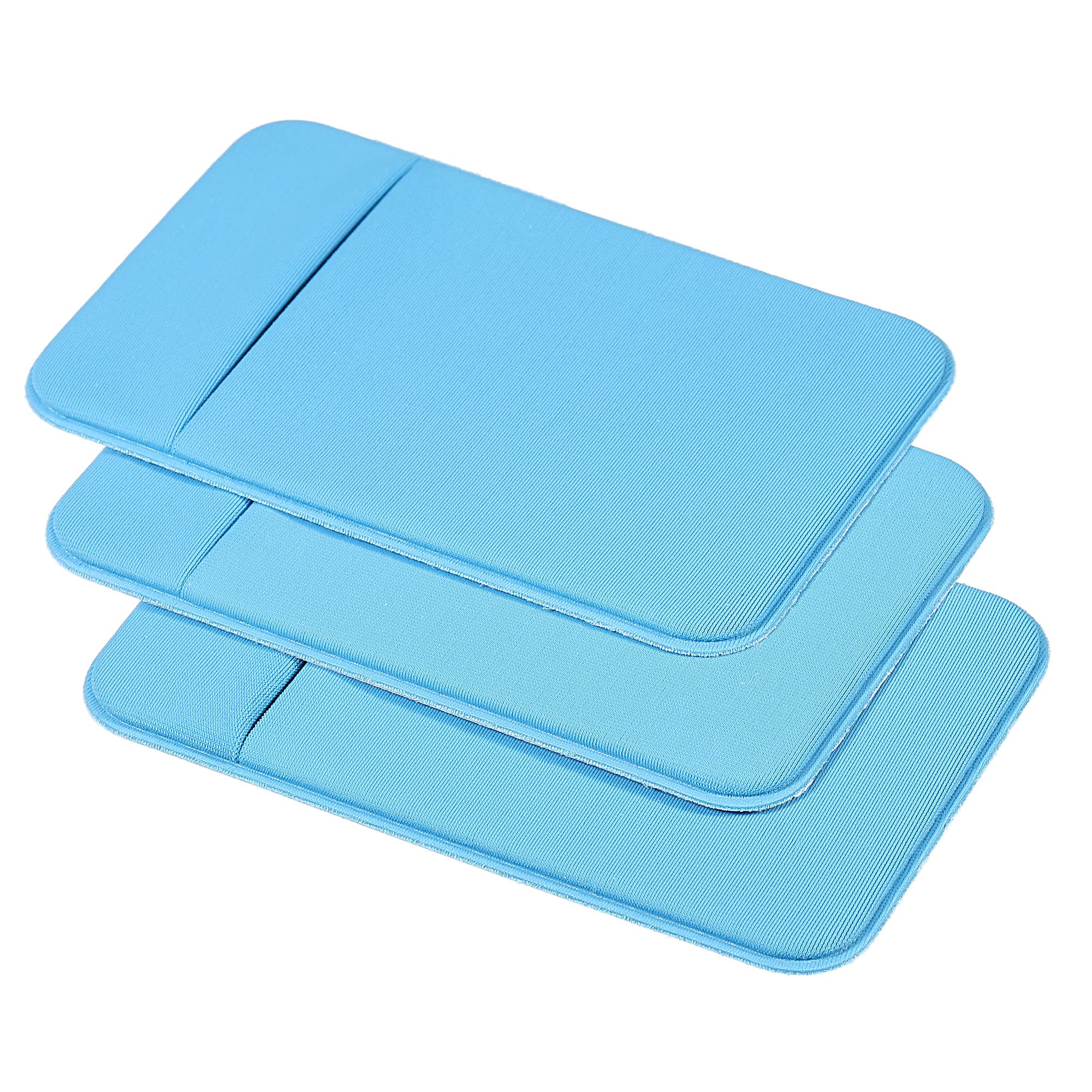 sourcing map porte-carte téléphone spandex bleu ciel lot de 3
