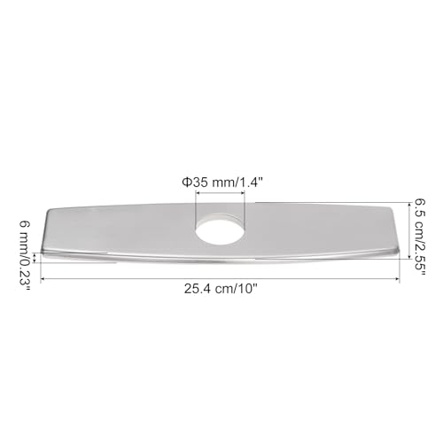 Sourcingmap plaque cache-trou robinet 10" inox argent
