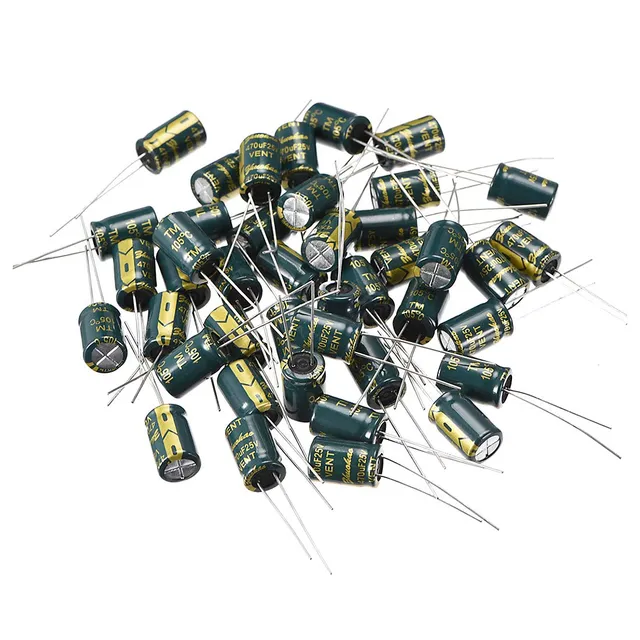 Sourcingmap 470uF 25V condensateur électrolytique 40 pcs faible ESR