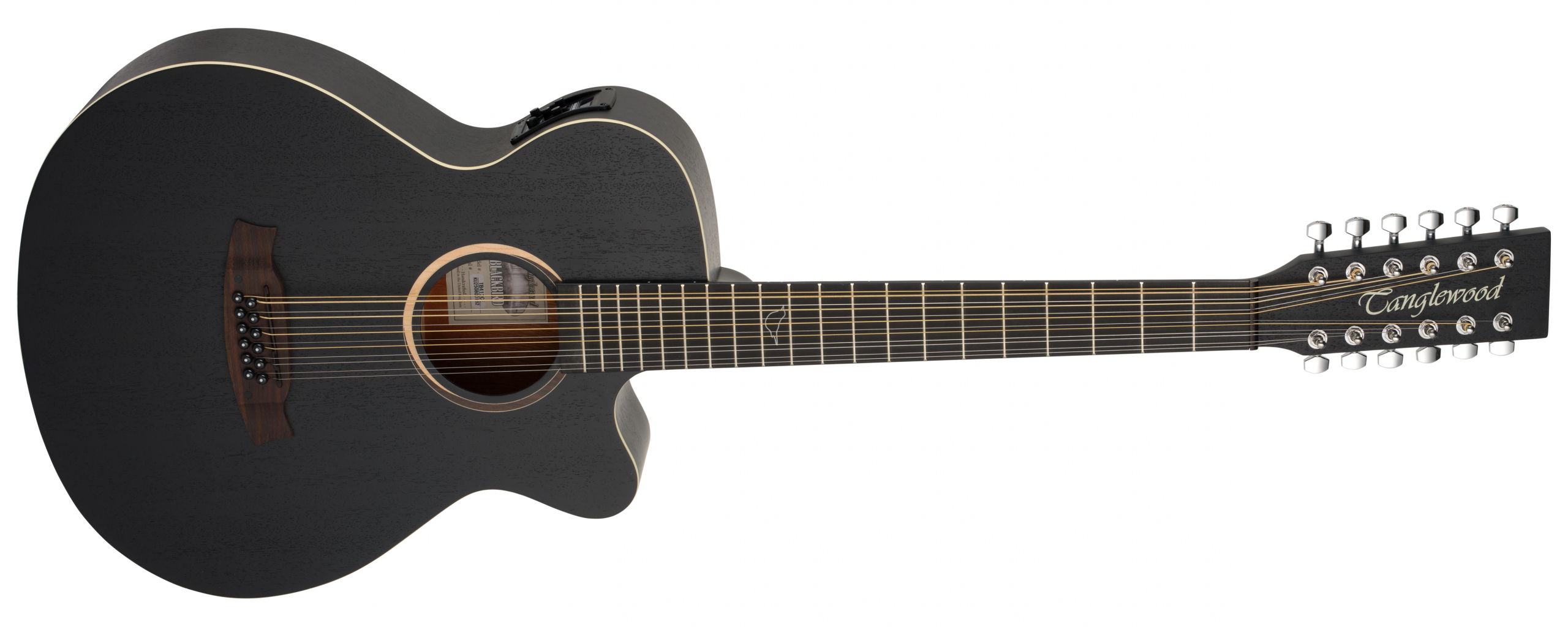 Tanglewood Blackbird TB412CE guitare folk 12 cordes pan coupé